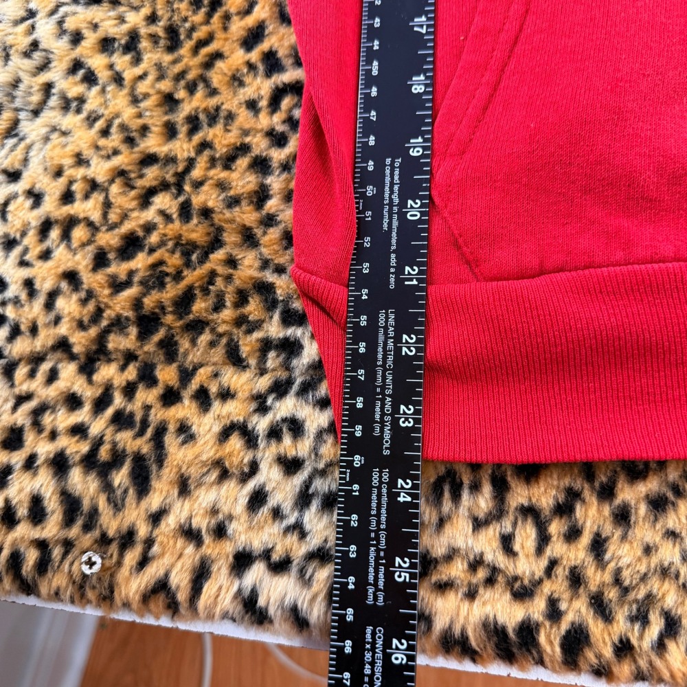 Vintage 90s Ben Davis 89 Wrestling 90 Red Graphic Hoodie Size S Stay Puff - Picture 6 of 9